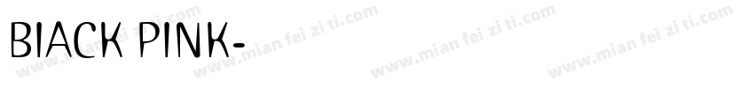 BIACK PINK字体转换